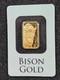 JOHNSON MATTHEY 1/10 oz Gold Bison Buffalo Bar Sealed RARE Only 500 Minted