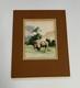 Jim Lewis Painting Buffalo Bison Landscape Washington Vintage Alone