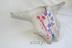 Jr Charlie Fast Folk Pop Art Painting Taxidermy River Find Bison Buffalo Skull