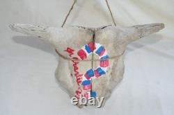 Jr Charlie Fast Folk Pop Art Painting Taxidermy River Find Bison Buffalo Skull
