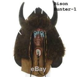 KLIKATAT Native American Bison Hunter Spirit Mask 2 Choices by Dennis Black Wolf