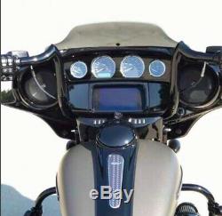 KST Kustoms Gloss Black 12 Bison Bagger Handlebars Bars Harley Touring Batwing