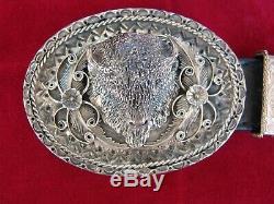 Kenny Ray McNeilley, Jr. Sterling Silver American Bison (Buffalo) Belt Buckle