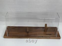 Kershaw Bison Bowie Knife #0692 In Clear Acrylic Case Wooden Display Stand