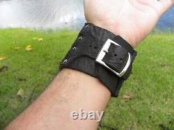 Ketoh cuff bracelet cuff Scorpion genuine Buffalo Bison leather adjustable