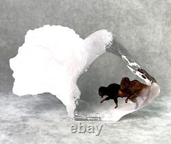 Kitty Cantrell Thunder Spirit #376 Lucite Buffalo Bison Figurine Statue Limited