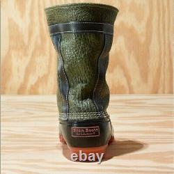 L. L. Bean x Todd Snyder Boots Olive Green Bison Leather Size 9 Men's New NIB