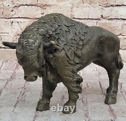 LARGE Bronze Bison Buffalo American Western South West Sculpture Decorative NR