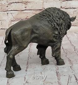 LARGE Bronze Bison Buffalo American Western South West Sculpture Decorative NR