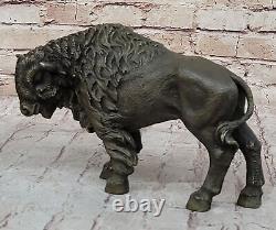 LARGE Bronze Bison Buffalo American Western South West Sculpture Decorative NR