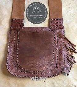 LEATHER POSSIBLES BAG Black Powder Rendezvous Mountain Man Bison Leather