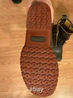 LL Bean Original 8 Bison Brown Leather Duck Boots Red Sole Womens Size 8