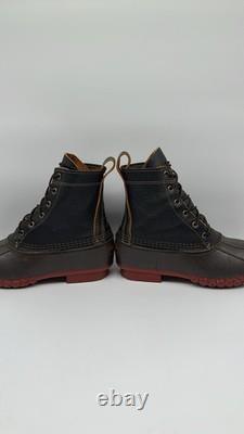 LLBean Leather 8 Bison Unlined Waterproof Ankle Duck Boots Men's Sz 9 M USA VTG