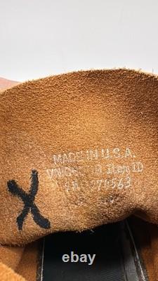 LLBean Leather 8 Bison Unlined Waterproof Ankle Duck Boots Men's Sz 9 M USA VTG