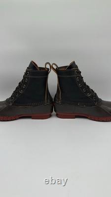 LLBean Leather 8 Bison Unlined Waterproof Ankle Duck Boots Men's Sz 9 M USA VTG
