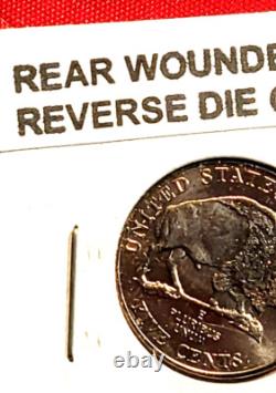 LOT OF 2 ERROR 2005 Jefferson Nickels Wounded & Hobbled Bison's. UNC