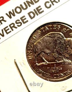 LOT OF 2 ERROR 2005 Jefferson Nickels Wounded & Hobbled Bison's. UNC
