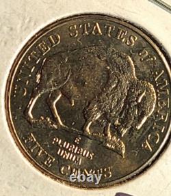 LOT OF 2 ERROR 2005 Jefferson Nickels Wounded & Hobbled Bison's. UNC