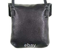 LOT x2 Cody Wyoming Custom Leather Co Small BISON Leather Pouch Sack Bag Purse