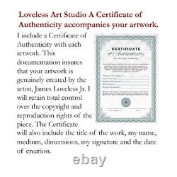 LOVELESS GOLDEN BISON 11 X 15 acrylic on paper