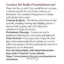 LOVELESS GOLDEN BISON 11 X 15 acrylic on paper