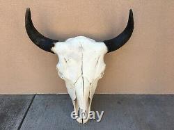 Large 23 BULL BUFFALO BISON SKULL HORNS cow head a AMERICAN TOTANKA taxidermy
