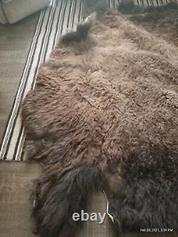 Large Tanned Whole Bison Hide