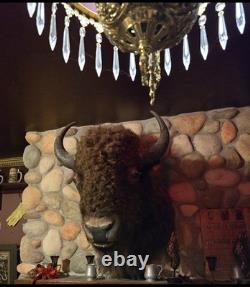 Large Trophy Bison Shoulder Mount
