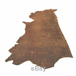 Leather Bison Hide Side 22 Square Foot Burnt Brown 3-4 ounces Grainy -6