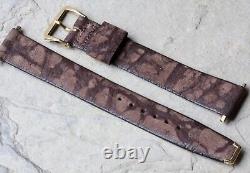 Long Length Genuine Wild Bison 17.3mm vintage watch band Exotic Skin 1960/70 NOS