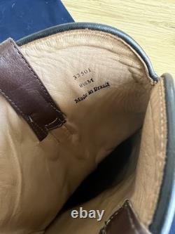 Lucchese Men's Bison Range Western Boots Round Toe Size 8.5 Black/Brown