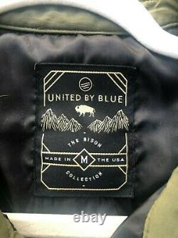 MADE IN USA United By Blue Bison Snap Jacket-Mens Medium-Army Green