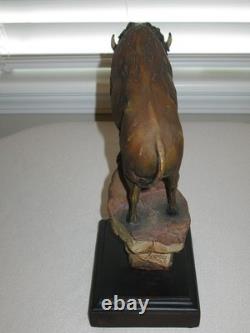 MILL Creek Studios Wild Wings El Patron Bison Sculpture By Stephen Herrero
