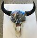 Massive American Buffalo Bison Hand Painted Art Skull Mount 38 Pounds