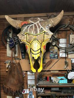 Massive Fossil, Pleistene Ice Age Bison Head, White River Deposit, South Dakota