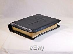 McCabe 1977 NASB New American Standard Bible Single Column Black Bison Leather