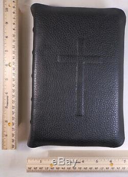 McCabe 1977 NASB New American Standard Bible Single Column Black Bison Leather