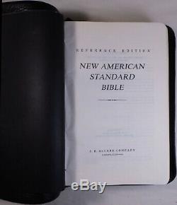 McCabe 1977 NASB New American Standard Bible Single Column Black Bison Leather