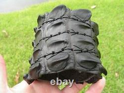 Men cuff bracelet genuine Alligator horn Bison leather large size adjustable