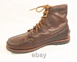 Men's 11D ALLEN EDMONDS Yuma Brown Bison Boots 43434 (RGE41)