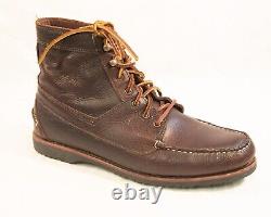 Men's 11D ALLEN EDMONDS Yuma Brown Bison Boots 43434 (RGE41)