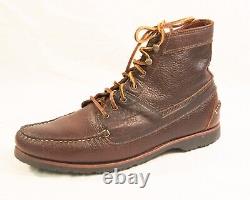 Men's 11D ALLEN EDMONDS Yuma Brown Bison Boots 43434 (RGE41)