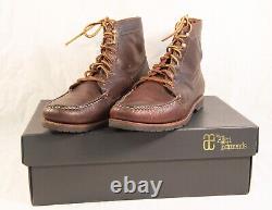 Men's 11D ALLEN EDMONDS Yuma Brown Bison Boots 43434 (RGE41)