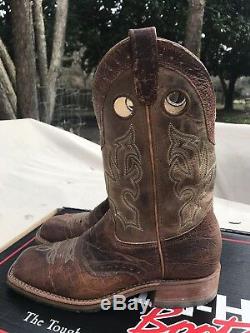 Men's Double H Boots Bison Size 9D