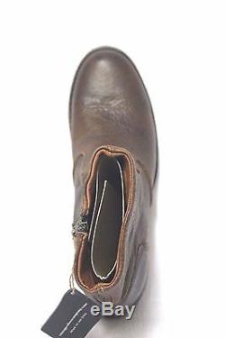 Men's Leather Ankle Boots VINTAGE SHOE CO USA JONATHIN PEANUT BISON Size 12 M