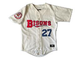 Men's OT Sports MILB Buffalo Bisons jersey Vladimir Guerrero Jr #27 S