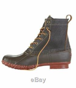 Men's sz 10 LL BEAN Original 8 Bison Brown Leather Duck Boots SOLD OUT