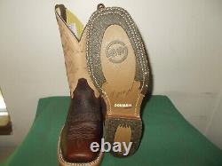 Mens 10.5 D Square Toe Bison ICE Roper Work Western Cowboy Boots USA Made NEW