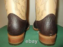 Mens 10 D Square Toe Bison ICE Roper Work Western Cowboy Boots USA Made NEW