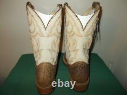 Mens 11 1/2 D Square Toe Bison Roper Work Western Cowboy Boots New USA